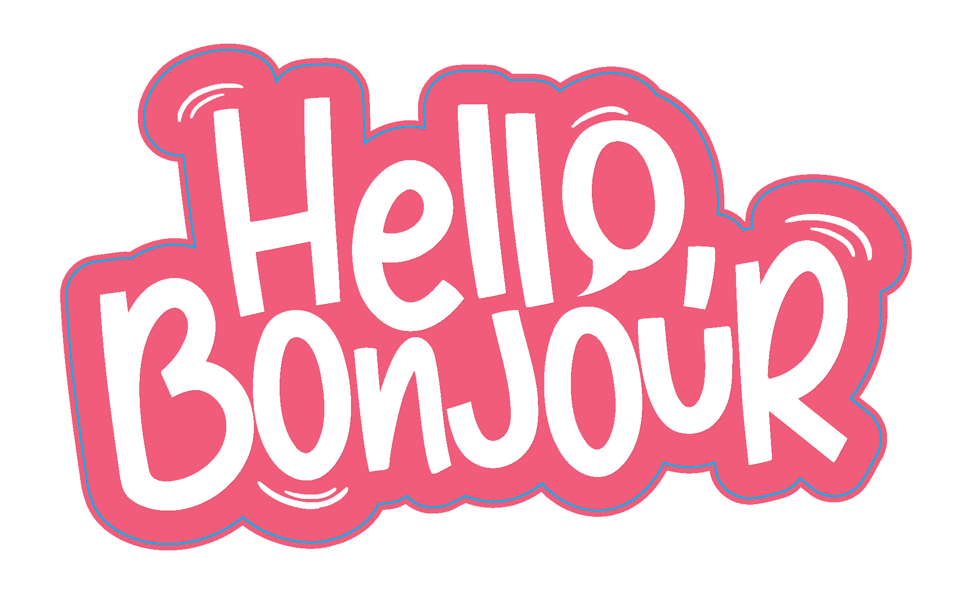Hello Bonjour Logo